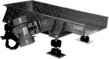 twin motor vibrating feeder with trough and side mounted motors